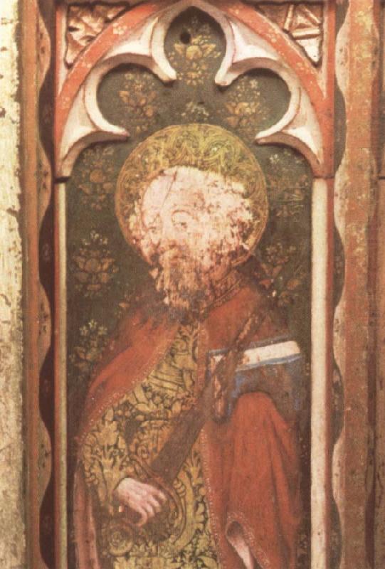 Painted Screen of St Paul, unknow artist